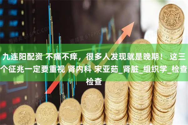 九连阳配资 不痛不痒，很多人发现就是晚期！ 这三个征兆一定要重视 肾内科 宋亚茹_肾脏_组织学_检查