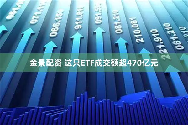 金景配资 这只ETF成交额超470亿元